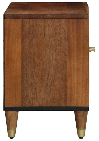 VidaXL TV szekrény polcokkal Barna 80 x 31.5 x 46 cm Tömör mangófa