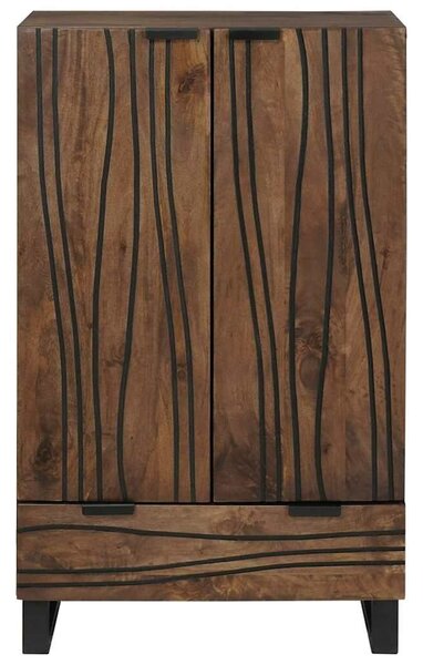 VidaXL Magas Szekrény Barna 60 x 33 x 100 cm tömör mangófa