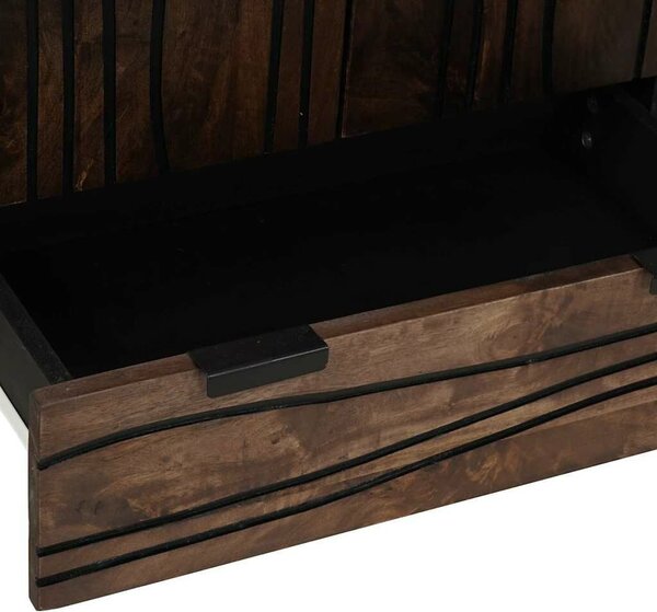VidaXL Magas Szekrény Barna 60 x 33 x 100 cm tömör mangófa