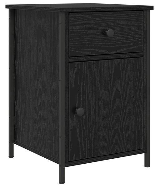 VidaXL Éjjeliszekrény 2 pcs Musta tammi 40 x 42 x 60 cm Faanyag