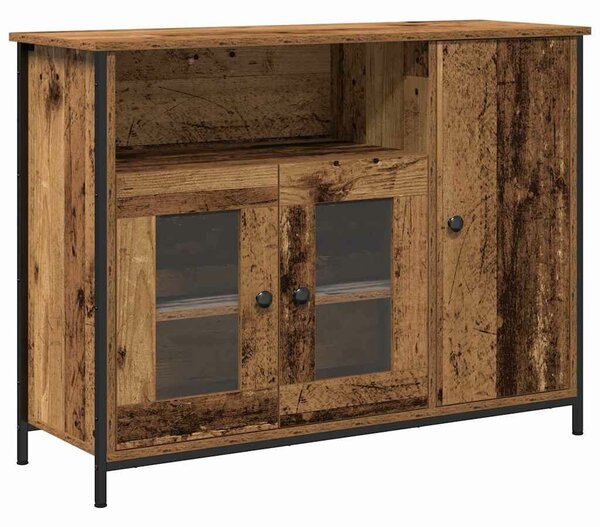 VidaXL Széf Régi fa 100 x 35 x 75 cm Faanyag