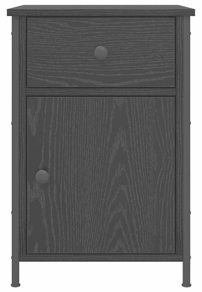 VidaXL Éjjeliszekrény 2 pcs Musta tammi 40 x 42 x 60 cm Faanyag