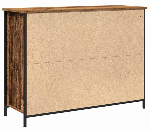 VidaXL Széf Régi fa 100 x 35 x 75 cm Faanyag