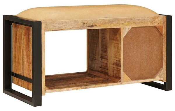 VidaXL Tárolópad fiókkal Barna 80 x 35 x 40 cm Tömör mangófa