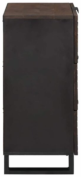 VidaXL Tálaló fiókkal Barna 40 x 33 x 75 cm tömör mangófa
