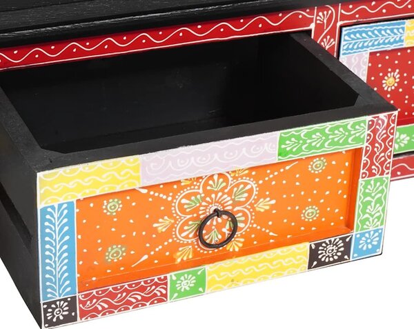 VidaXL TV szekrény fiókkal Sokszínű 100 x 30 x 24 cm Tömör mangófa