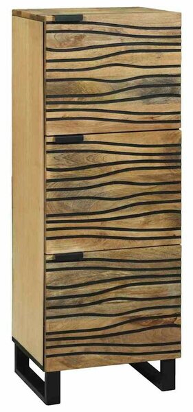 VidaXL Highboard Barna 40 x 33 x 110 cm tömör mangófa