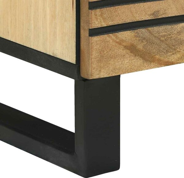 VidaXL Highboard Barna 40 x 33 x 110 cm tömör mangófa