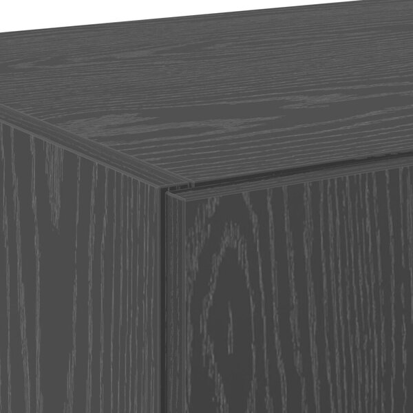 VidaXL fekete tölgy magas szekrény 70x42.5x185 cm Szerelt fa