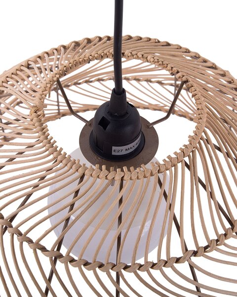 Függőlámpa SELENGE Rattan Világosbarna