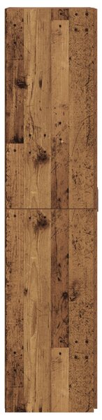 VidaXL Magas tálaló Régi fa 70x42.5x185 cm Mérnöki fa