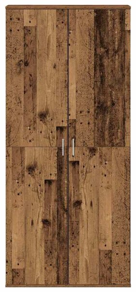 VidaXL Magasító polcokkal tárolóval Öreg fa 80 x 39 x 178 cm Faanyag