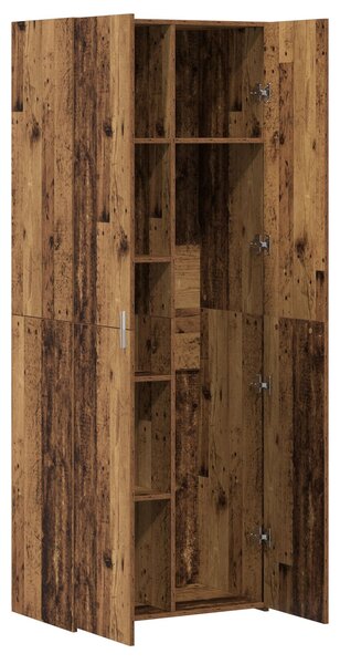 VidaXL Magas tálaló Régi fa 70x42.5x185 cm Mérnöki fa