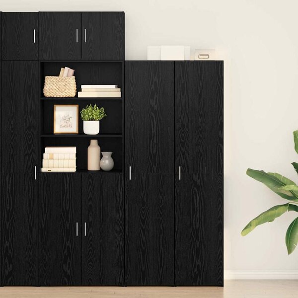 VidaXL Fekete tölgy 40 x 42,5 x 185 cm Faanyag