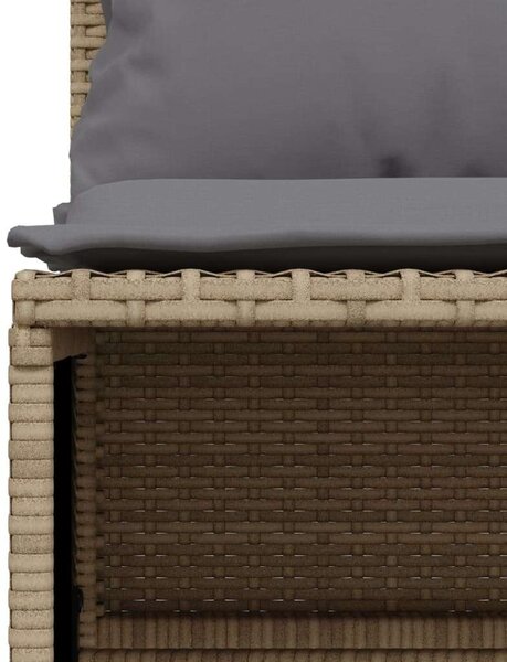 VidaXL Polyrattan Kerti Ülőgarnitúra - 5 részes - Bézs