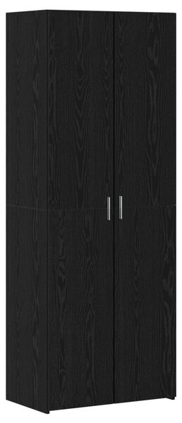 VidaXL fekete tölgy magas szekrény 70x42.5x185 cm Szerelt fa