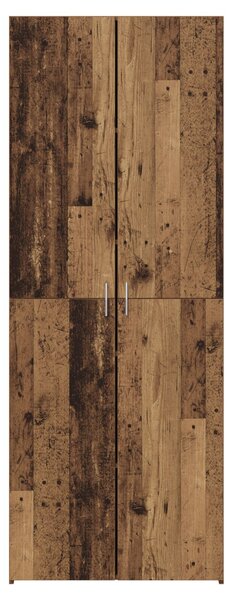 VidaXL Magas tálaló Régi fa 70x42.5x185 cm Mérnöki fa