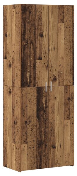 VidaXL Magas tálaló Régi fa 70x42.5x185 cm Mérnöki fa