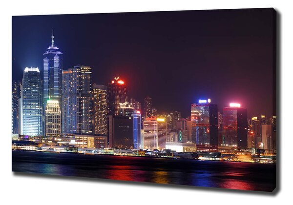 Fénykép vászon Hong kong éjjel