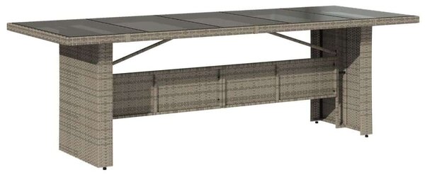 VidaXL 11 részes szürke polyrattan kerti ülőgarnitúra párnákkal