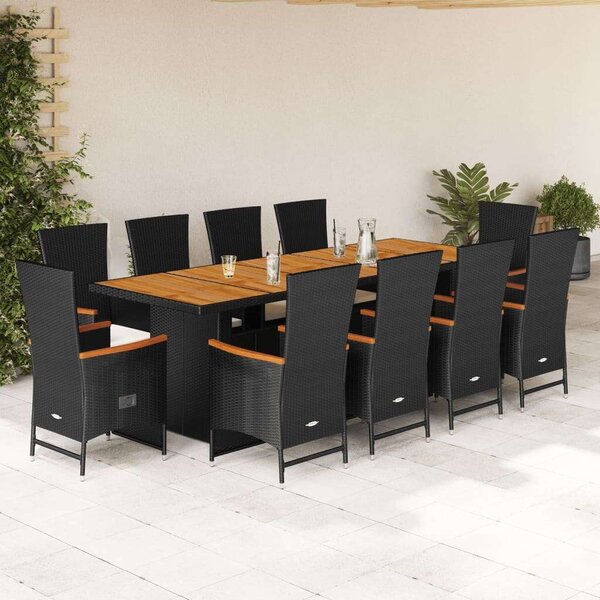 VidaXL Polyrattan Kerti Étkezőgarnitúra - 11 Fős