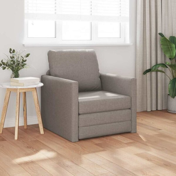 VidaXL Padlós Kanapé Ágy párnával Tópszínű 74 x 77 x 81 cm szövet
