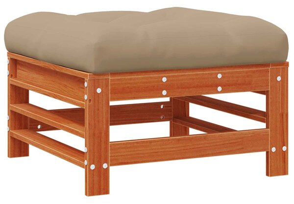 VidaXL Kerti lounge szett 8 pcs Viaszbarna Tömör Fenyőfa