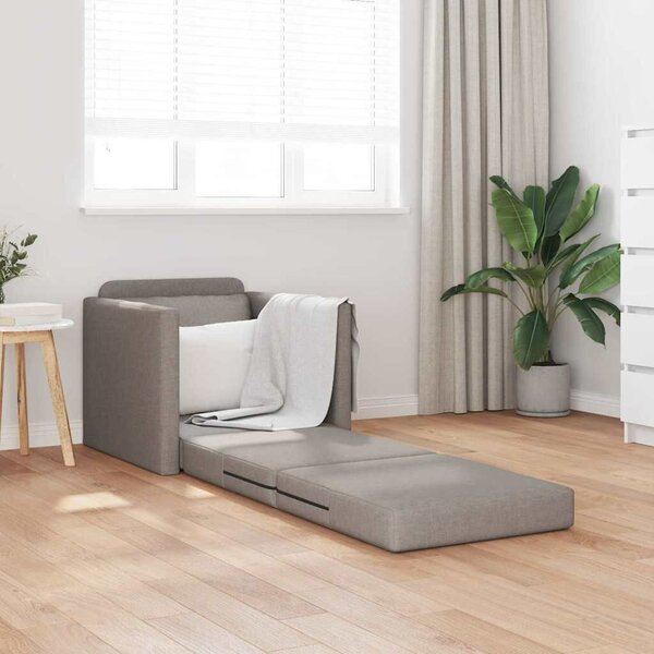 VidaXL Padlós Kanapé Ágy párnával Tópszínű 74 x 77 x 81 cm szövet