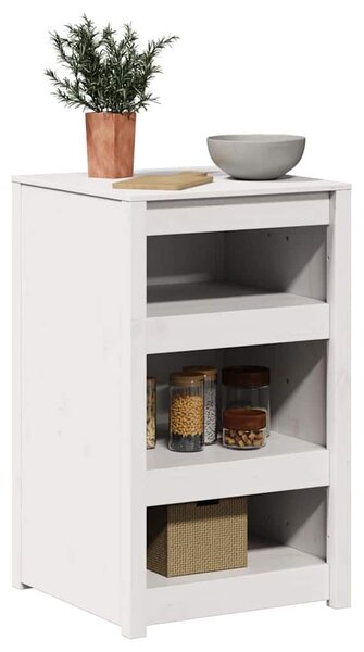 VidaXL Konyhaszekrény polcokkal Fehér 55 x 55 x 92 cm Tömör fenyőfa