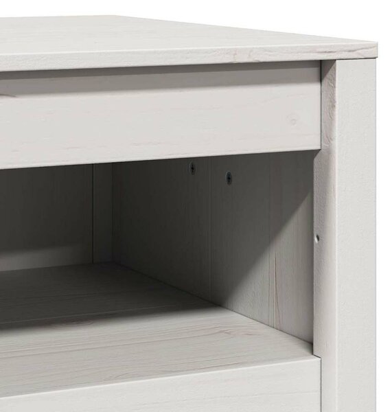 VidaXL Konyhaszekrény polcokkal Fehér 55 x 55 x 92 cm Tömör fenyőfa