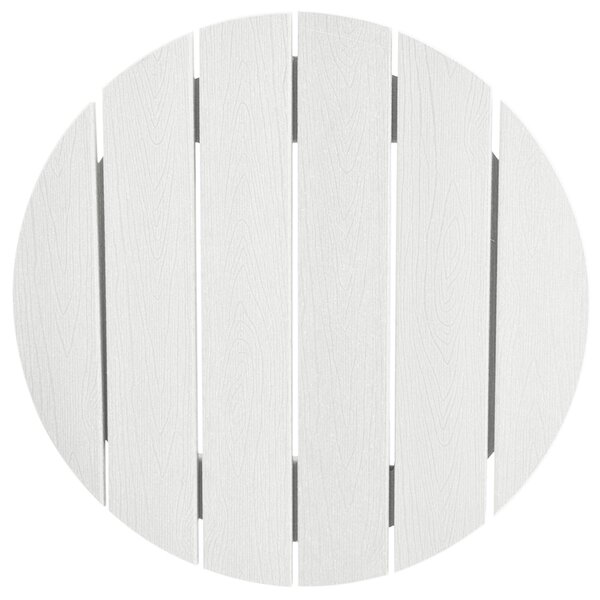 VidaXL Bárasztal Fehér 55x55x107 cm HDPE