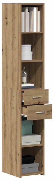 VidaXL Magasfiú fiókkal kézműves tölgy 30 x 42.5 x 185 cm Faanyag