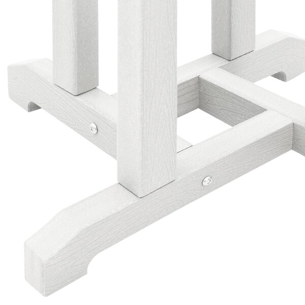 VidaXL Bárasztal Fehér 55x55x107 cm HDPE