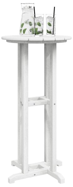 VidaXL Bárasztal Fehér 55x55x107 cm HDPE