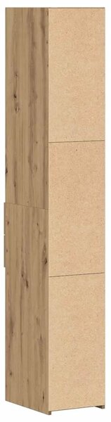 VidaXL Magasfiú fiókkal kézműves tölgy 30 x 42.5 x 185 cm Faanyag