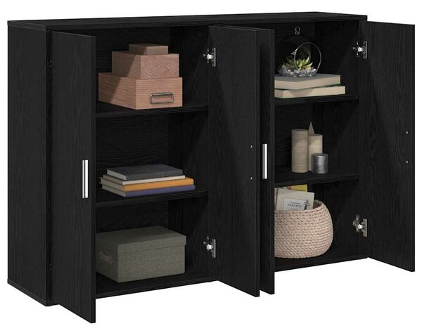 VidaXL Büfé Musta tammi 60 x 31 x 84 cm Faanyag