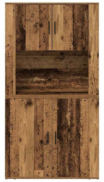 VidaXL Magas Szekrény Régi fa 80 x 33 x 150 cm Faanyag