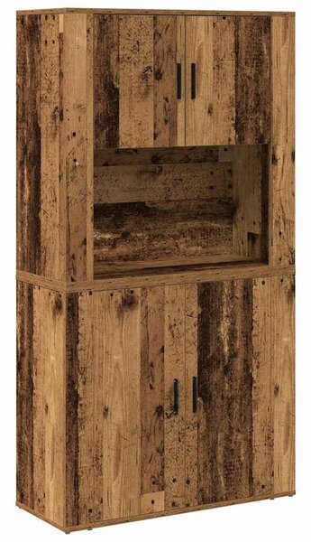 VidaXL Magas Szekrény Régi fa 80 x 33 x 150 cm Faanyag