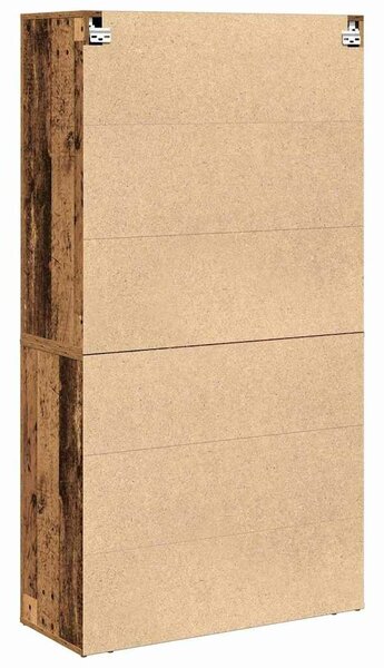VidaXL Magas Szekrény Régi fa 80 x 33 x 150 cm Faanyag