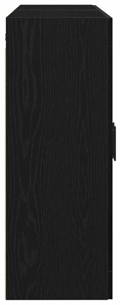 VidaXL Fali szekrény 2 pcs Musta tammi 160 x 34 x 90 cm Faanyag