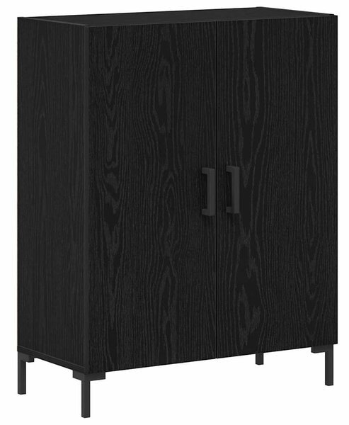 VidaXL Magasfiú 2 pcs Musta tammi 69.5 x 34 x 180 cm Faanyag