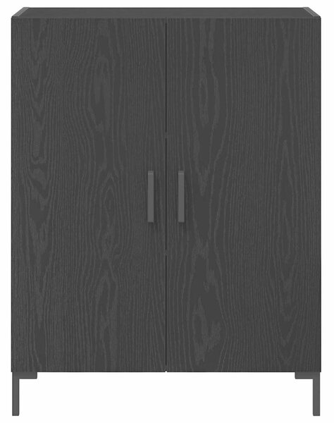 VidaXL Magasfiú 2 pcs Musta tammi 69.5 x 34 x 180 cm Faanyag