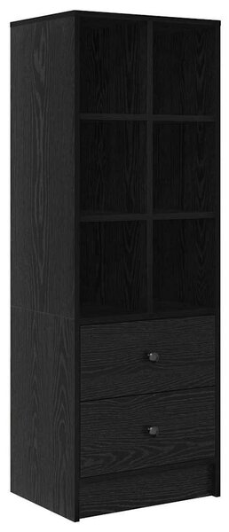 VidaXL Magasfiú fiókkal Musta tammi 45.5 x 34 x 127 cm Faanyag