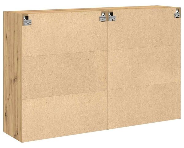VidaXL Fali Szekrények 2 db Artisan tölgy 69,5 x 34 x 90 cm Szerelt Fa
