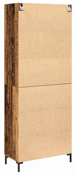 VidaXL Magasfiú 2 db Régi fa 69,5 x 34 x 180 cm Szerelt Fa
