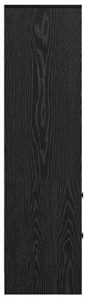 VidaXL Magasfiú fiókkal Musta tammi 45.5 x 34 x 127 cm Faanyag