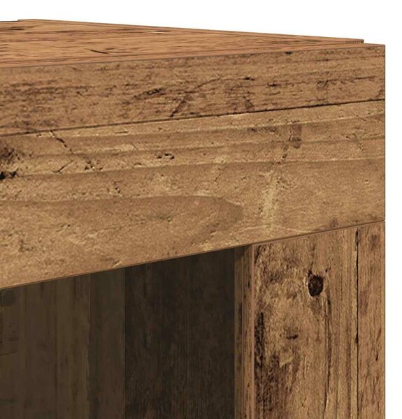 VidaXL Magasfiú 2 db Régi fa 69,5 x 34 x 180 cm Szerelt Fa