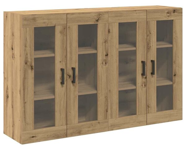 VidaXL Fali Szekrények 2 db Artisan tölgy 69,5 x 34 x 90 cm Szerelt Fa