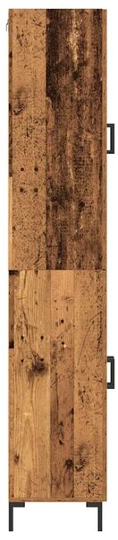 VidaXL Magasfiú 2 db Régi fa 69,5 x 34 x 180 cm Szerelt Fa