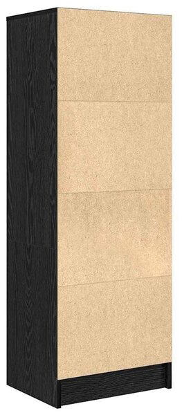 VidaXL Magasfiú fiókkal Musta tammi 45.5 x 34 x 127 cm Faanyag